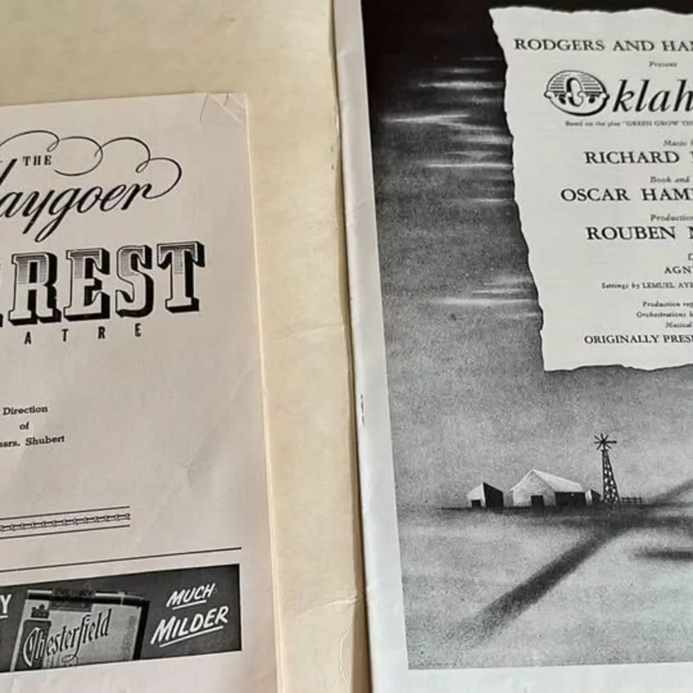 6- vintage LOT 1950s (‘53-54) program booklets (Phila area)